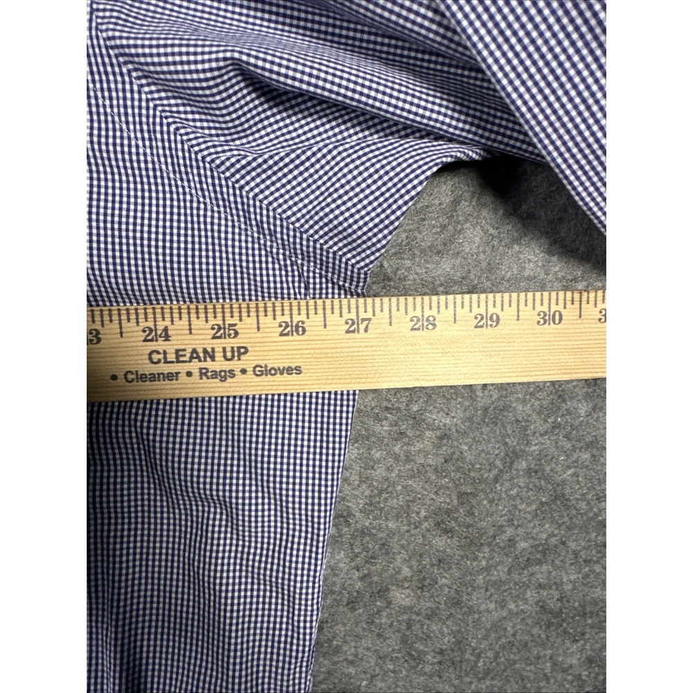 Ralph Lauren Yarmouth Button Down Long Sleeve Shirt Purple Gingham ✅17.5-34/35 - Picture 6 of 8